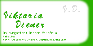 viktoria diener business card