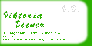 viktoria diener business card